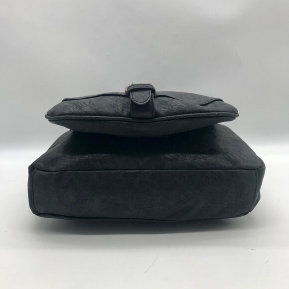 MultiSac Black Faux Leather Flare Shoulder/Crossbody Bag - Picture 5 of 10